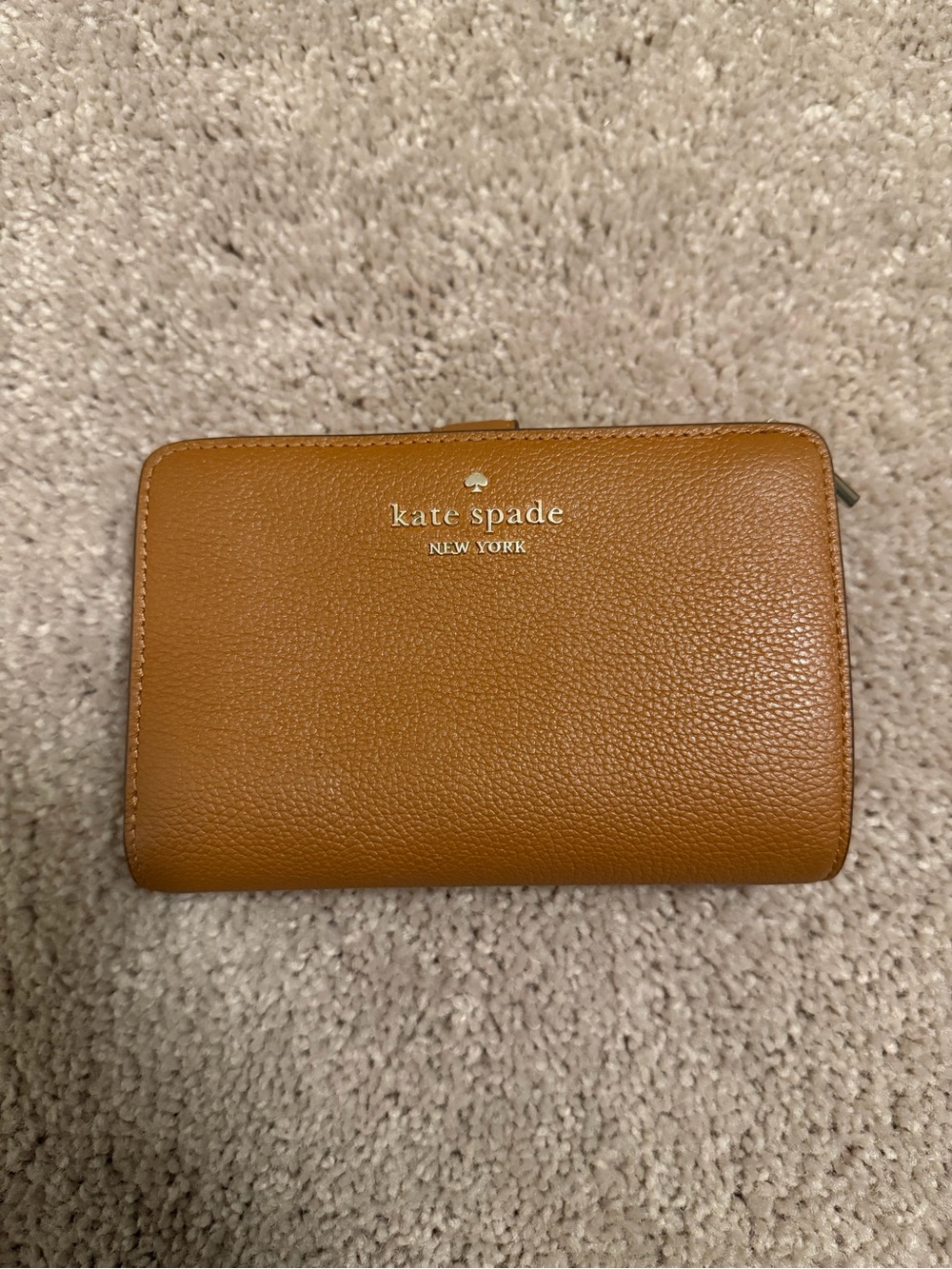 kate spade New York Brown Leather Zip Wallet